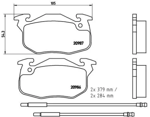 ABS Brake Pad Set, disc brake (P 61 099)
