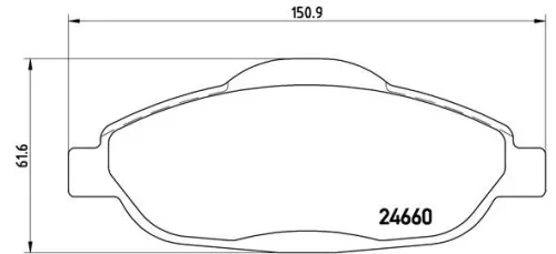 ABS Brake Pad Set, disc brake (P 61 101)