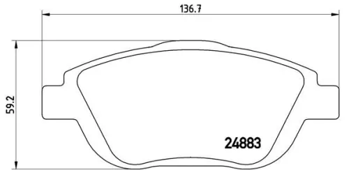 ABS Brake Pad Set, disc brake (P 61 103)