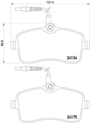 ABS Brake Pad Set, disc brake (P 61 109)