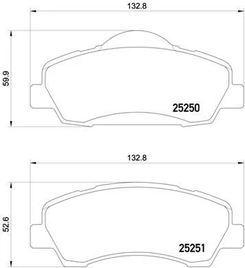 ABS Brake Pad Set, disc brake (P 61 113)