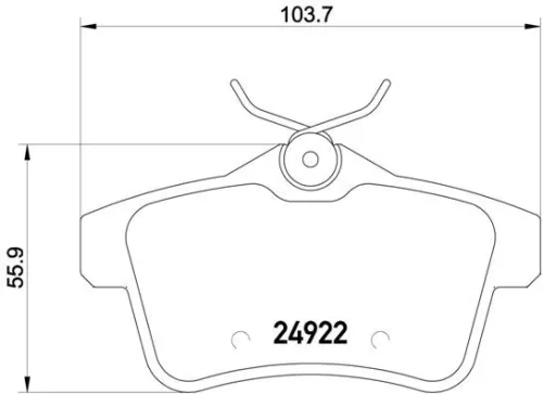ABS Brake Pad Set, disc brake (P 61 114)