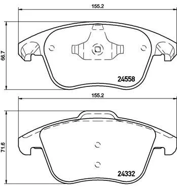 ABS Brake Pad Set, disc brake (P 61 117)