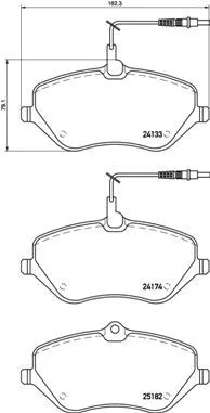 ABS Brake Pad Set, disc brake (P 61 119)