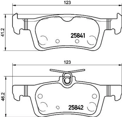 ABS Brake Pad Set, disc brake (P 61 121)