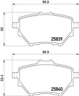 ABS Brake Pad Set, disc brake (P 61 122)