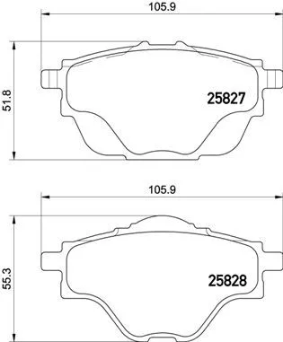 ABS Brake Pad Set, disc brake (P 61 124)