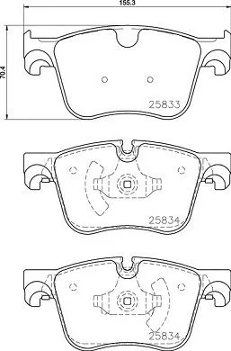 ABS Brake Pad Set, disc brake (P 61 127)