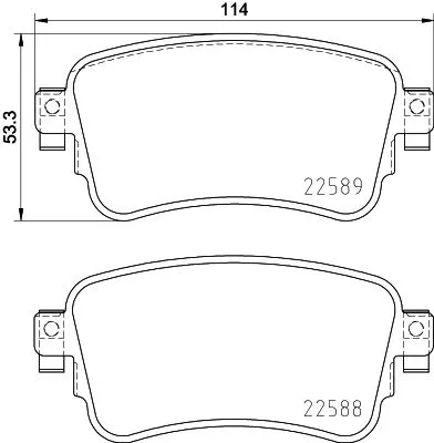 ABS Brake Pad Set, disc brake (P 61 133)
