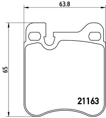 ABS Brake Pad Set, disc brake (P 65 010)