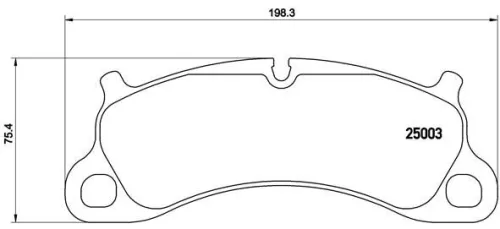 ABS Brake Pad Set, disc brake (P 65 025)
