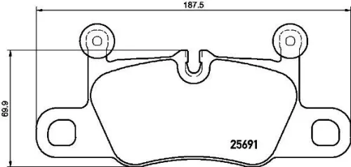 ABS Brake Pad Set, disc brake (P 65 031)