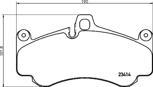 ABS Brake Pad Set, disc brake (P 65 032)