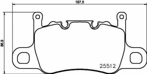 ABS Brake Pad Set, disc brake (P 65 037)