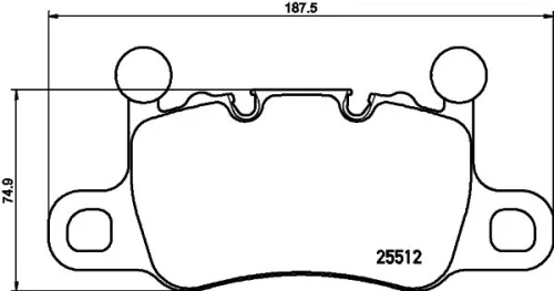 ABS Brake Pad Set, disc brake (P 65 038)