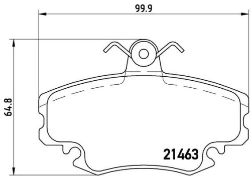 ABS Brake Pad Set, disc brake (P 68 008)