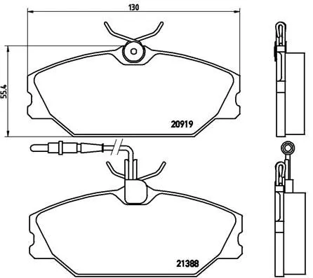 ABS Brake Pad Set, disc brake (P 68 014)