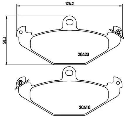 ABS Brake Pad Set, disc brake (P 68 017)