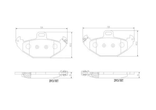 ABS Brake Pad Set, disc brake (P 68 021)