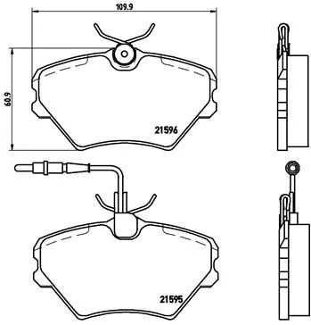 ABS Brake Pad Set, disc brake (P 68 022)