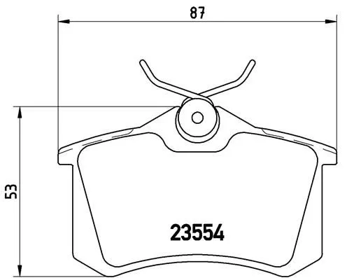 ABS Brake Pad Set, disc brake (P 68 024)