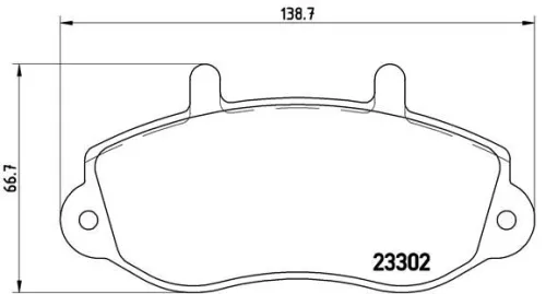 ABS Brake Pad Set, disc brake (P 68 025)