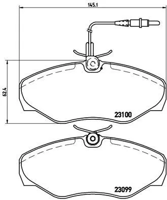 ABS Brake Pad Set, disc brake (P 68 026)