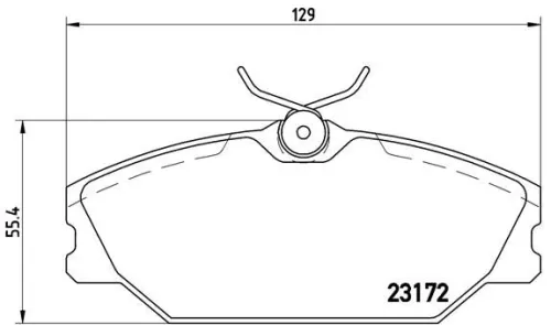 ABS Brake Pad Set, disc brake (P 68 027)