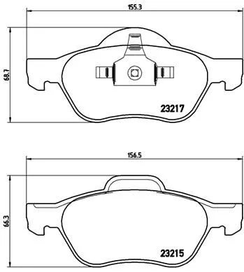 ABS Brake Pad Set, disc brake (P 68 029)