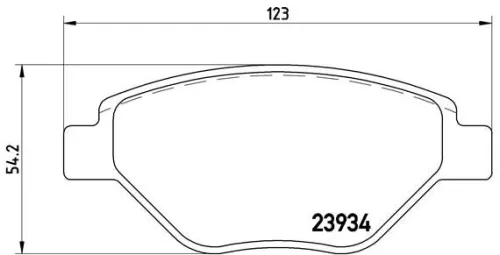 ABS Brake Pad Set, disc brake (P 68 031)