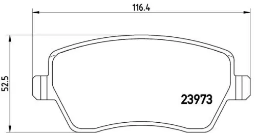 ABS Brake Pad Set, disc brake (P 68 033)