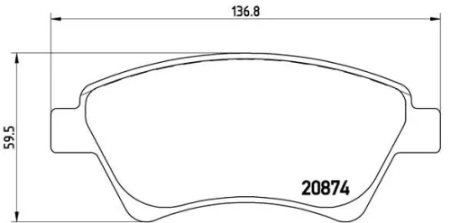 ABS Brake Pad Set, disc brake (P 68 034)
