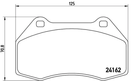 ABS Brake Pad Set, disc brake (P 68 036)