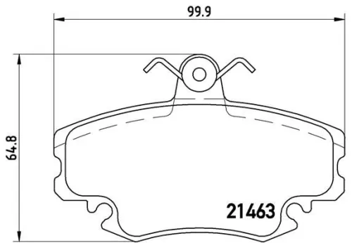 ABS Brake Pad Set, disc brake (P 68 038)