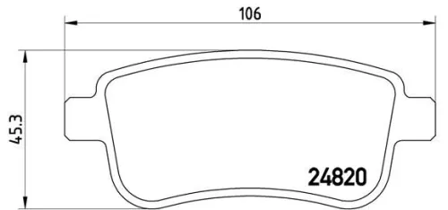ABS Brake Pad Set, disc brake (P 68 041)