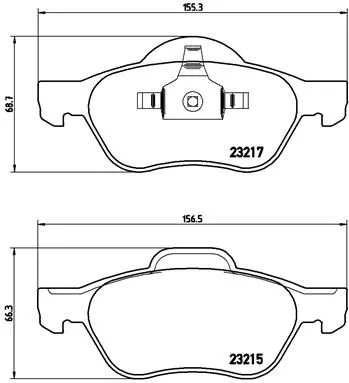 ABS Brake Pad Set, disc brake (P 68 048)