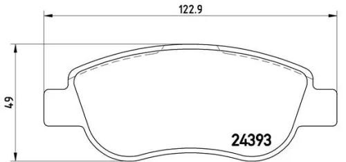 ABS Brake Pad Set, disc brake (P 68 049)