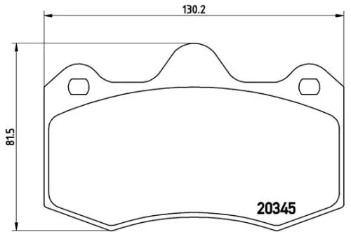 ABS Brake Pad Set, disc brake (P 68 051)