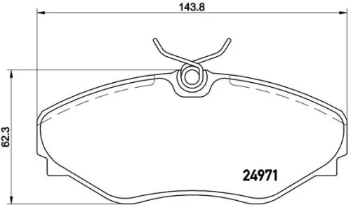 ABS Brake Pad Set, disc brake (P 68 055)