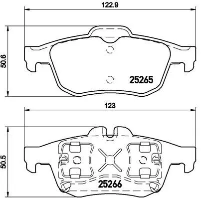 ABS Brake Pad Set, disc brake (P 68 057)