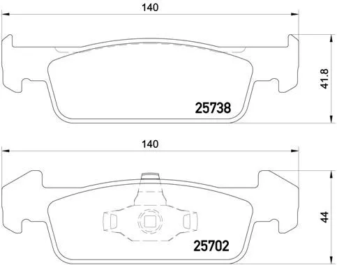 ABS Brake Pad Set, disc brake (P 68 060)