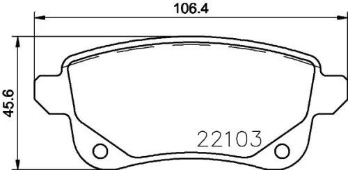 ABS Brake Pad Set, disc brake (P 68 064)