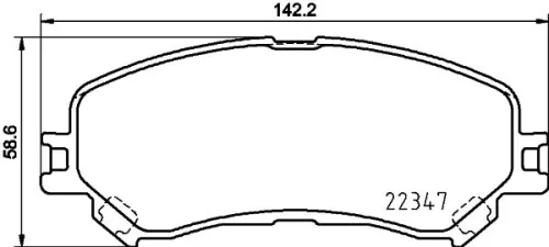 ABS Brake Pad Set, disc brake (P 68 067)