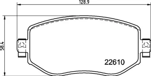 ABS Brake Pad Set, disc brake (P 68 068)
