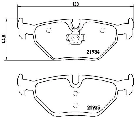 ABS Brake Pad Set, disc brake (P 71 006)