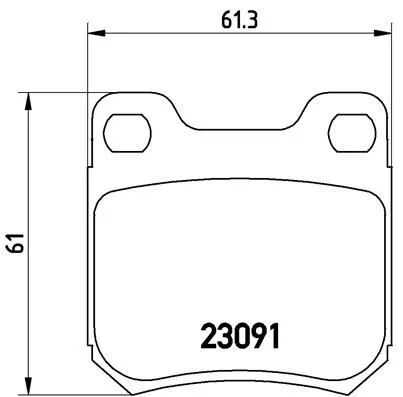 ABS Brake Pad Set, disc brake (P 71 008)