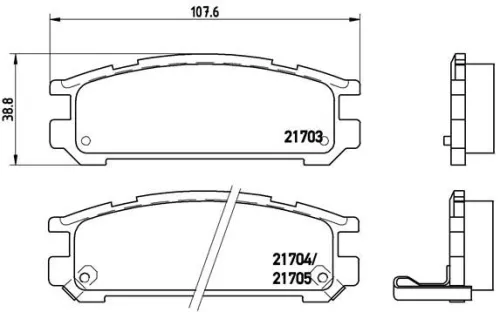 ABS Brake Pad Set, disc brake (P 78 005)