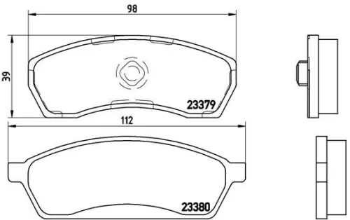 ABS Brake Pad Set, disc brake (P 78 008)
