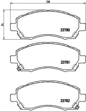ABS Brake Pad Set, disc brake (P 78 009)
