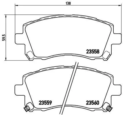 ABS Brake Pad Set, disc brake (P 78 010)